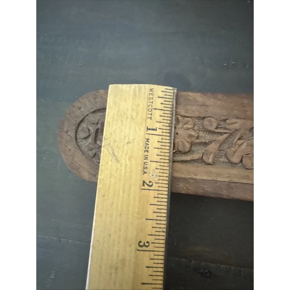 Handcarved Archana Handicrafts Made In India Trinket Box With Sliding Opening 9
